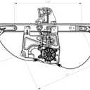 TYC 660423 Cadillac Deville Front Right Replacement Window Regulator