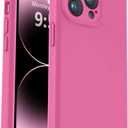 Vooii Compatible with iPhone 14 Pro Case, Liquid Silicone Upgrade [Camera Protection] [Soft Anti-Scratch Microfiber Lining] Shockproof Phone Case for iPhone 14 Pro 6.1 inch - Pitaya