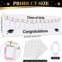 Gilprop 2026 Graduation Decorations Personalized Photo Banner 3 * 10 ft Custom Graduation Banner Class of 2026 Pictures Display 12th Grade Grad Poster for Outdoor Lawn Yard Sign Party Decoration