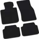 4Pcs Floor Mats Compatible with Mini Cooper F55 4-Door 2014-2024 Black Velour Carpet Car Mats with Waterproof All Weather Floor Liners