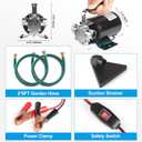 FIDISP 12 Volt Water Pump, Portable Transfer Pump, 330GPH Larger Flow, 1/10HP Electric Utility Pump with On/Off Switch, 2 * 6 Water Hose Kit for Garden Pools Aquariums Hot Tub