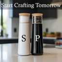 Black and White Permanent Vinyl for Cricut Joy. Adhesive Vinyl [12 Pack, 5.5x12 Inch]. White and Black Sheets for DIY Outdoor Stickers and Decal.