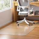 Office Chair Mat for Hardwood Floor - 30" X 48" PVC Clear Floor Protector Mat for Hard Floors, Non-Slip Desk Chair Mat for Home Office, Protects Laminate Tile Vinyl - Can't be Used on Carpet