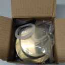 Brushed Gold Upgraded Tip Toe Tub Stopper, Universal Pop Up Bathtub Drains Plug, Bathroom Bath Tub Drain Stoppers, Replaces Lift and Turn, Tip-Toe and Trip Lever drains for Tub, Easy Install