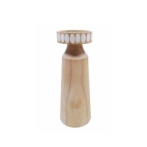 HD 10 in Wood candle holder