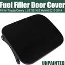 Fuel Filler Door Cover Fuel Tank Door Cover Fit for Toyota Camry L LE SE XLE Hybrid 2012-2014, 77350-06080 Gas Tank Door Cover, Unpainted