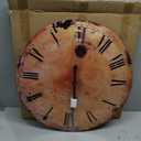 Rustic Large Wall Clock Silent Battery Operated for Farmhouse Livingroom,24 Inch Vintage Wall Clock Non-Ticking for Kitchen Bedroom Home School