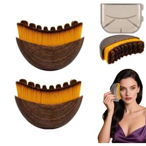 Fvaql Dry Brushing Face Brush, Lymphatic Contour Face Brush, Chin & Jawline Sculpting, Lymphatic Drainage Massager for Face, Ergonomically Designed to Fit The Skin Precisely (2PCS)