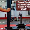 Magnetic Phone Mount Holder - Dual Magnetic Gym Phone Holder for Working Out Videos - Double Sided Strong Magnet with 360 Degree Rotation - Fits Any Smart Phone (Silver)