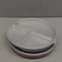 Elk and Friends Stainless Steel Divided Plates with Silicone Sleeve for Babies & Toddlers | Lids Included | Stay Put Suction | Dinner & Snack Plates | 2 Pack (Blush/Lilac)