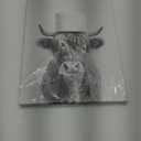Cow Bathroom Canvas Wall Art Highland Cow Bathroom Decor Funny Animal Toilet Wall Art Black and White Animal Toilet Paper Pictures for Bath Restroom Wall Decor Framed 12X16 inch (16L" x 12W")