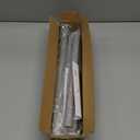 Matte Silver Shower Curtain Rod,1 Inch Diameter Stainless Steel Adjustable Spring Tension Rods 32 to 68",with Holders,Anti-Slip,Curtain Rods No Drilling(1 Pack)