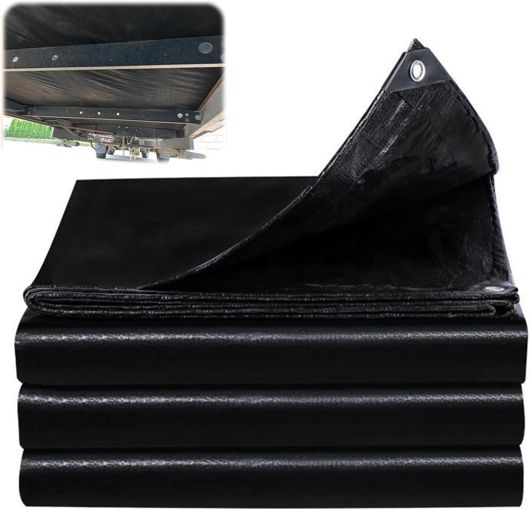 16x60ft Mobile Home Bottom Board PE Fabric Underbelly, Mobile Home Underbelly Material, Mobile Home Plastic Sheeting Board for Camper, RV(6 OZ/SQ Yard Thickness)