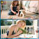 300 Pack 3 oz Disposable Paper Cups with 200 free DIY Stickers, Leakproof Small Mouthwash Cups for Home, Office, Restaurant - Affordable Bulk Bathroom Cups (White)