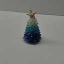 Sea Glass Christmas Tree - Handcrafted Mini Christmas Tree, Table Centerpiece - Ideal for Christmas, New Year, Home Decor, Coastal Holiday Decor and More (Blue Gradient)
