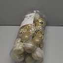 Valery Madelyn Christmas Ornaments Set, 30ct 2.36 Inches White and Gold Shatterproof Christmas Tree Decorations Ball Ornaments Bulk, Elegant Hanging Ornaments for Xmas Holiday Party Decor (Large)