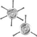 6 Inches Metal Weed Eater Blades Head Weed Wacker Grass Trimmer Blade Fit for sakerplus Weed Trimmer Brush Cutters Electric Battery Powered Cordless String Trimmer (3+6 Blade)