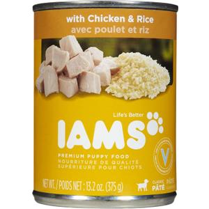 lams ProActive Health Puppy Ground Dinner with Chicken & Rice Premium Puppy Food, 13.2 Oz (EXP 08/17/27)