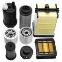 7286322 7343102 Engine Oil Filter and Air Filter Service Kit Fit for Bobcat S450 S510 S530 S550 S570 S590 S595 S630 S650 T450 T550 T590 T595 T630 T650, Replace 7221933 7012303 6686926 7221934