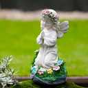 Pohabery Angel Garden Decor Statue Solar Angel Decorations for Yard Outdoor Decorations for Patio Gift for Mom