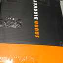 EHINI Far Infrared Sauna Blanket-Sauna Blanket for Home Use, Portable Design for Detoxification and Relaxation Highest 176℉, 20-60 Minutes Timer, 6 ft x 2.65 ft (Black)