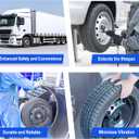 600-640 Wheel Balancers Fit for 22.5" Drive Axle Wheel Balancer, 2 Pair of Drive Axle Wheel Balancer, Steer Wheel Automatic Balancers for Heavy Duty Trucks