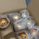 Maxcheck 7 Pcs Christmas Glass Ball Ornaments 3.15 Inch Vintage Christmas Tree Crackle Balls Retro Xmas Hanging Ornament with Hanging Loop for Xmas Tree Home Winter Party Decorations(Gold)