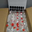 Ruckae 24 Pack 4oz Swing Top Glass Bottles with Lids Kombucha Coquito Flip Top Glass Bottle for Syrup Vanilla Extract Brew Beer Kefir Air Tight Bottles for Gift (4 oz 24 pack)