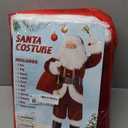 Christmas Mens Santa Costume Set Adult 11 Pcs Deluxe Santa Claus Costume Suit Velvet for Xmas Holiday Party Cosplay (XX-Large)