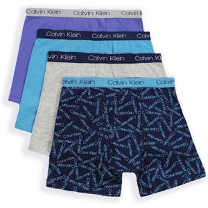 Calvin Klein Boys' Underwear Four Pack Boxer Brief Value Pack (Blue Moon Pack)