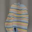 FUAMEY Recovery Suit for Dogs After Surgery,Soft Breathable Dog Bodysuit E-Collar & Cone Alternative Surgical Suit,Male Female Dog Neuter Spay Suits Anti Licking Wounds Onesie Blue Yellow Stripes S (S(Back:11.4-13.4in,WT:7-15lbs))