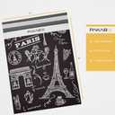 PAKABOO Poly Mailer Shipping Bags 6x9 Inch, 100 Pack, Non-Padded Envelopes with Tamper Proof Self-Seal, Paris Print Packaging