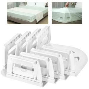 Sheet Holders - Bed Sheet Holders for Corners Heavy Duty Fitted Sheet Holders Keep Sheets Firm & Tight Bed Sheet Grippers Lock Bed Sheets Holders for All Mattress Sizes Bedsheet Clips Easy Setup