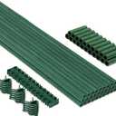 MAXPACE 93pcs Garden Stakes Kit: Includes 30 Sets of Fiberglass Plant Sticks Supports & Accessories for DIY 4ft, 5ft, 6ft, 7ft Stakes for Tomato, Vegetables, Indoor & Outdoor Gardening Supplies