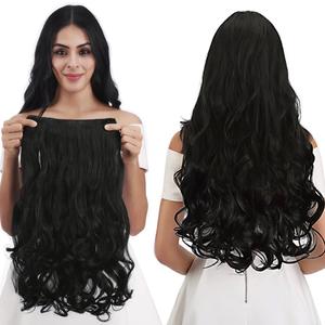 Clip in Hair Extensions - 3/4 Full Head Wavy Synthetic