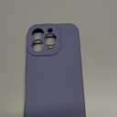 Vooii Compatible with iPhone 14 Pro Case, Liquid Silicone Upgrade [Camera Protection] [Soft Anti-Scratch Microfiber Lining] Shockproof Phone Case for iPhone 14 Pro 6.1 inch - Lavender Grey