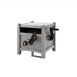 Suncast 100' Garden Hose Reel Hideaway for 5/8" Vinyl Hose, Light Taupe, 
Item dimensions L x W x H	15.5 x 21 x 16 inches