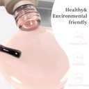 2 x MAYCHAO Jelly Gel Nail Polish -15ML Apricot Jelly Gel Polish Soak Off UV LED Sheer Apricot Nail Polish for DIY Manicure Home Salon Nail Art, 0.5 OZ