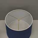 Aspen Creative 32306A Transitional Hardback Empire Shaped Spider Construction Lamp Shade in Washing Blue, 12" Top x 14" Bottom x 10" Slant Height