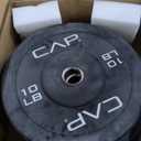 CAP 2-inch Olympic Bumper Plate Weight Set | 100-370 lbs | Multiple Colors | Storage Rack Optional