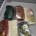 Personalized Christmas Stockings, 18" Stranded Knit Hanging Stockings, DIY Gingerbread Man Name Tag + Alphabet Stickers, Family Holiday Parties, Mantel Decorations (6 Pack, Burgundy, Green, Cream)