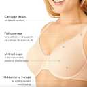 Wacoal Women's High Standards Unlined Full Coverage Lifting Underwire Bra, 855352 (Beige)