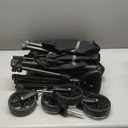 Collapsible Wagon Cart with Wheels Foldable - Folding Utility Heavy Duty Wagons Carts for Grocery Sports Garden Shopping Camping Wheelbarrows (Black, 120L)