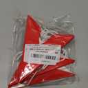 SUNBEAUTY 3 Pcs 9-Pointed Red Paper Star Lanterns 12 Inch Christmas Hanging Lamp Red Paper Decorations Shade Wedding Birthday Christmas Home Party Decorations