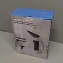 Window Vacuum Squeegee Cordless, Handheld Window Vac with Multi-Purpose Spray Bottle & Microfiber Cloth, Electric Cleaning Tool for Windows, Mirror, Countertop (White Black)