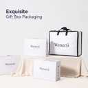 Feather Down Fiber Comforter Oversize King Size,Hotel Style Bedding Comforter,750+ Fill Power,1200TC,100% Organic Cotton Fabric,All Season White Duvet Insert with 8 Corner Tabs