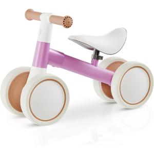 Customized Baby Balance Bike for 1-Year-Old | Lightweight and Safe - No Sharp Edges | Silent Wheels for Smooth & Quiet Rides | Easy-to-Assemble 1st Balance Bike for Toddlers, Pink