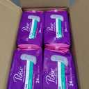 Poise Incontinence Pads & Postpartum Incontinence Pads, 3 Drop Light Absorbency, Long Length, 96 Count (4 Packs of 24)