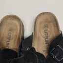 Litfun Unisex Genuine Suede Clogs Soft Footbed Leather Potato Shoes Comfort Slip On Clogs with Arch Support size 8