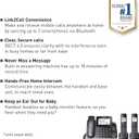 Panasonic Link2Cell Expandable Phone with Digital Answering System & Smart Call Blocker, One Corded Base Unit and Two Cordless Handsets Black - KX-TGF882B